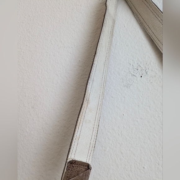 URBAN GYPSY Christina Hankins Artist Boiled Wool Tan Leather Boho Hobo Purse - Picture 7 of 11